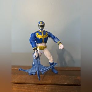 Bandai Power Rangers Action Figure Blue Ranger Mega Force MMPR‎ 2012